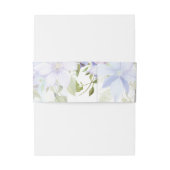 Elegant Periwinkle Wedding Uitnodigingen Wikkel (Achterkant Voorbeeld)