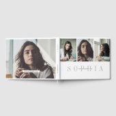 Elegant Personal 3 Photo Bat Mitzvah Gastenboek (Volledig)