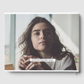 Elegant Personal 3 Photo Bat Mitzvah Gastenboek (Achterkant)