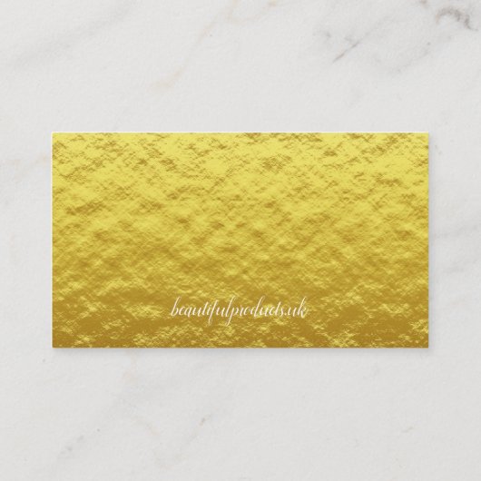 Elegant Personal Gold Wedding Drink Ticket (Achterkant)