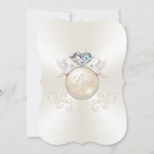 Elegant Personal Love Bird Wedding Invitations Kaart (Achterkant)