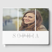 Elegant Personal Photo Bat Mitzvah Gastenboek (Voorkant)