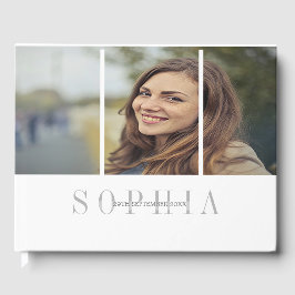 Elegant Personal Photo Bat Mitzvah Gastenboek