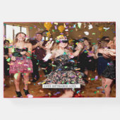 Elegant Personal Photo Bat Mitzvah Pink Silver Gastenboek (Achterkant)