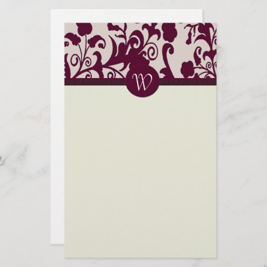 Elegant Personal Stationery Briefpapier (Voorkant / Achterkant)