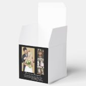 Elegant Personal Wedding Day Photo Collage Bedankdoosjes (Geopend)