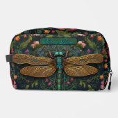 Elegant Personaliseer libel boho chic Toilettasje (Voorkant)