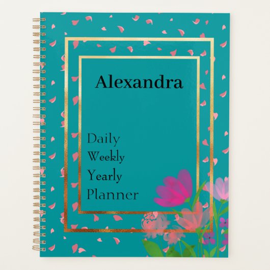 Elegant personaliseert Alexandra dagelijks om de w Planner (Voorkant)