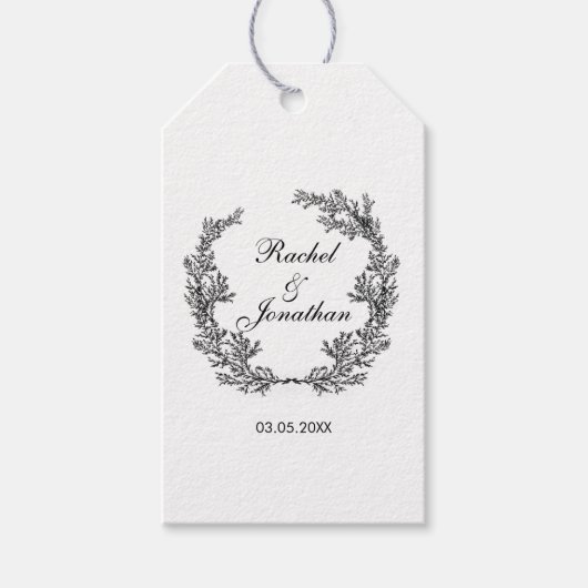 Elegant personalisierbar cadeaulabel (Voorkant)