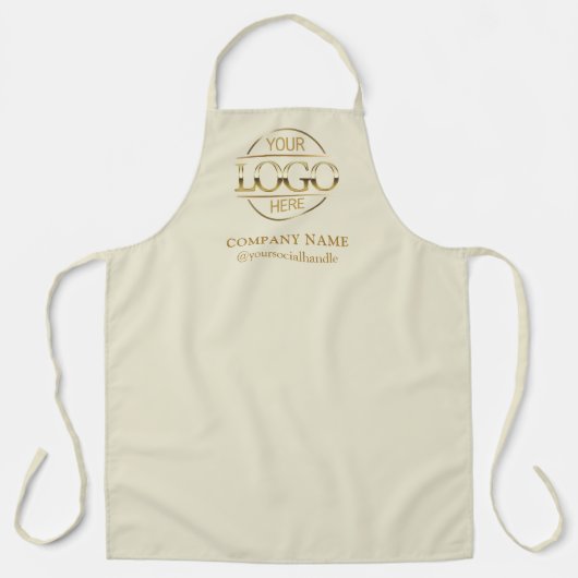 Elegant Personalized Apron Logo Custom Uniform Schort (Voorkant)