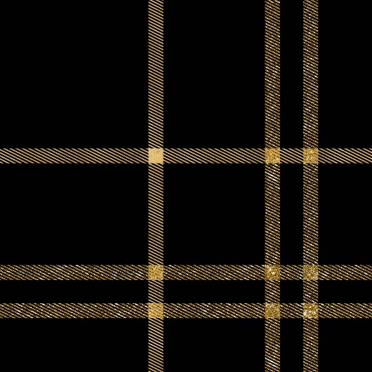 Elegant Personalized Black Gold Tartan Blanket Fleece Deken