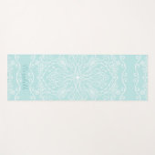 Elegant Personalized Boho Blauwgroen Aqua Blue Man Yogamat (Voorkant (horizontaal))