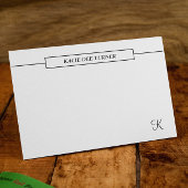 Elegant Personalized Business Flat Note Kaart Notitiekaartje