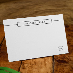 Elegant Personalized Business Flat Note Kaart Notitiekaartje