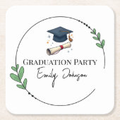Elegant Personalized Cardboard Coasters  Kartonnen Onderzetters (Voorkant)