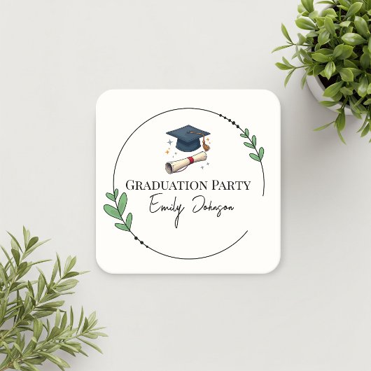 Elegant Personalized Cardboard Coasters  Kartonnen Onderzetters