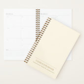 Elegant Personalized Design | Minimalist Ivory  Planner (Display)