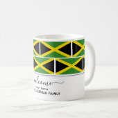 Elegant Personalized JAMAICA FLAG Welcome Koffiemok (Voorkant rechts)