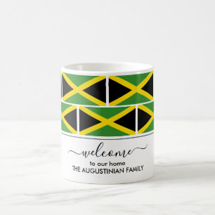 Elegant Personalized JAMAICA FLAG Welcome Koffiemok