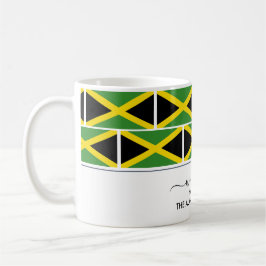 Elegant Personalized JAMAICA FLAG Welcome Koffiemok