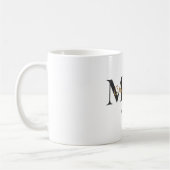 Elegant Personalized Mom Name Est Year Mug Koffiemok (Links)