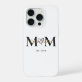Elegant Personalized Mom Name Est Year Phone Case iPhone Hoesje (Achterkant)