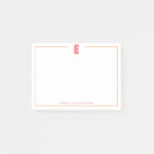 Elegant Personalized Monogram 3D Letter C Initial  Post-it® Notes (Voorkant)