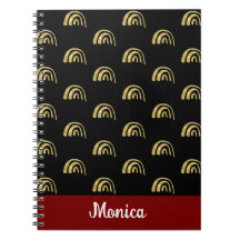 Elegant Personalized name  gold rainbow  pattern