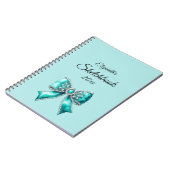 Elegant Personalized Name Notebook with Bow Notitieboek (Linkerzijde)