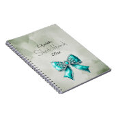 Elegant Personalized Name Notebook with Bow Notitieboek (Rechterzijde)
