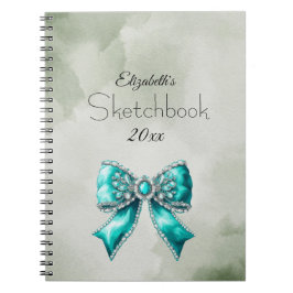 Elegant Personalized Name Notebook with Bow Notitieboek