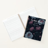 Elegant Personalized Name Peonies Journal Notitieb Notitieboek (Binnen)