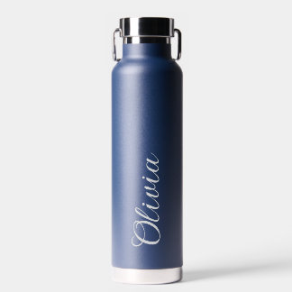 Elegant Personalized Name Script Water Bottle Waterfles