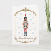 Elegant Personalized Nutcracker Photo Christmas Feestdagen Kaart (Voorkant)