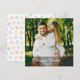 Elegant Personalized Photo Happy Easter Feestdagenkaart