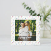Elegant Personalized Photo Happy Easter  Feestdagenkaart (Staand voorkant)