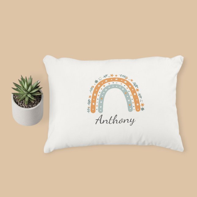 Elegant Personalized Rainbow Pillowcase  Accent Kussen (Creator heeft geüpload)