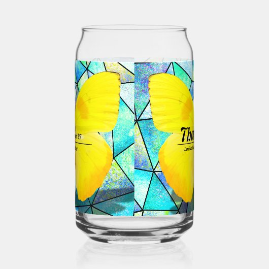 Elegant personalized summer bright geometric Blue Blikvorm Glas (Rechts)