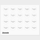 Elegant Personalized Wedding Couple Name Labels  (Vel)