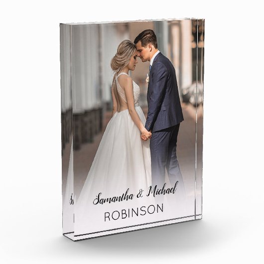 Elegant Personalized Wedding Fotoblokken (Links)