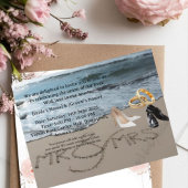 Elegant Personalized Wedding Invitation - Custom P Briefkaart