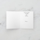 Elegant Personalized Wedding Invitation Kaart (Binnen)