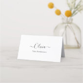 Elegant Personalized Wedding Place Card –  Simple  Afsprakenkaart (Voorkant)