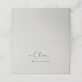 Elegant Personalized Wedding Place Card – Simple Plaatskaartje (Buitenkant ongevouwen)
