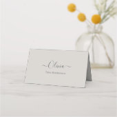 Elegant Personalized Wedding Place Card – Simple Plaatskaartje (Voorkant)