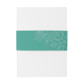 Elegant Personalized Winter Wedding Uitnodigingen Wikkel (Achterkant Voorbeeld)