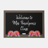 Elegant persoonlijk aangesteld docent klassroom we deurmat (Voorkant)