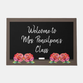 Elegant persoonlijk aangesteld docent klassroom we deurmat
