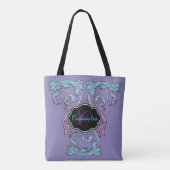 Elegant, , persoonlijk aanpasbaar  Victoriaans Tote Bag (Achterkant)