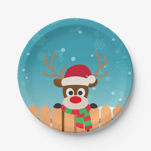 Elegant persoonlijk Bord met kerstpapier voor kers (Voorkant)